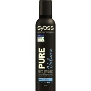 Мусс для укладки волос Syoss Pure Volume экстрасильная фиксация до 48ч