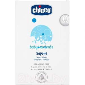 Мыло детское Chicco Baby Moments с глицерином