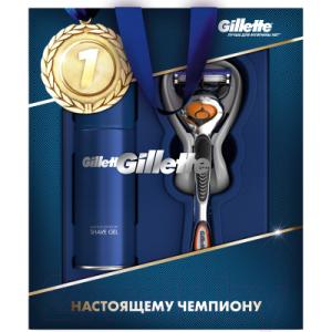 Набор косметики для бритья Gillette Fusion ProGlide Flexball станок+1кассета+гель для бритья 75мл