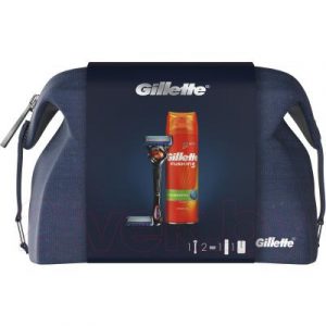 Набор косметики для бритья Gillette Fusion ProGlide Flexball станок+2 кассеты+гель для бритья+чехол