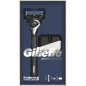 Набор косметики для бритья Gillette Fusion5 ProGlide бритва+1 сменная кассета+подставка для бритвы