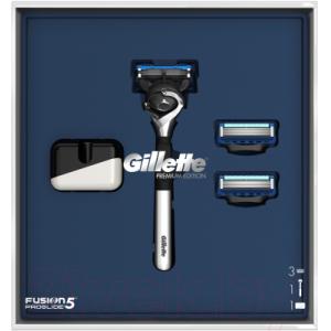 Набор косметики для бритья Gillette FusProGldFlexball станок+магнитная подставка