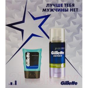 Набор косметики для бритья Gillette Гель после бритья д/чувств. кожи+пена д/бритья д/чувствит. кожи