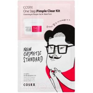 Набор косметики для лица COSRX One Step Original Clear Kit очищающий гель+пады+маска