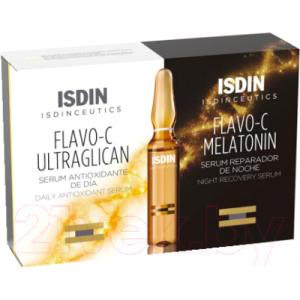 Набор косметики для лица Isdin Сыворотка Flavo-C Ultraglican + сыворотка Flavo-C Melatonin