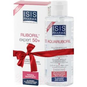 Набор косметики для лица Isis Pharma Крем Ruboril Expert SPF50+ 40мл+мицелляр. вода Aquaruboril 100мл