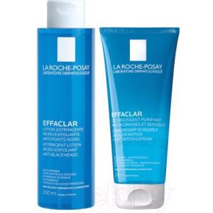 Набор косметики для лица La Roche-Posay Effaclar лосьон сужающий поры 200мл+гель очищающий 200мл