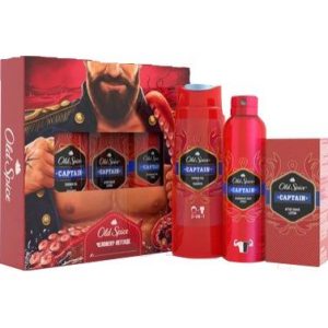 Набор косметики для тела Old Spice Captain лосьон после бритья+дезодорант-спрей+гель для душа