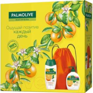 Набор косметики для тела Palmolive Натурэль гель-крем для душа 250мл+крем-мыло для рук 300мл+сумка