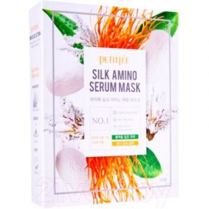 Набор масок для лица Petitfee Silk Amino Serum Mask тканевые