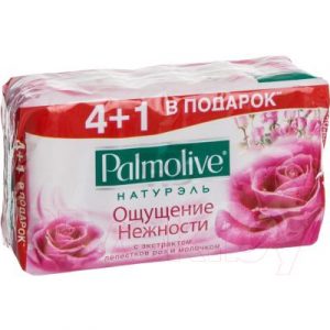 Набор мыла Palmolive Натурэль Ощущение нежности с экстрактом лепестков роз и молочком