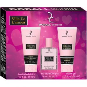 Парфюмерный набор Dorall Collection Ville De L'amour Туалетная вода+гель для душа+лосьон для рук