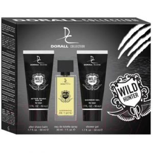 Парфюмерный набор Dorall Collection Wild Hunter Туалетная вода+гель для душа+бальзам после бритья