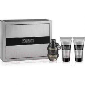 Парфюмерный набор Viktor&Rolf Spicebomb Туалетная вода+Крем для бритья+Бальзам после бритья