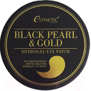 Патчи под глаза Esthetic House Black Pearl & Gold Hydrogel Eye Patch