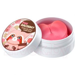 Патчи под глаза Secret Key Pink Racoony Hydro-Gel Eye & Cheek Patch