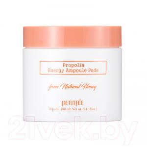 Пэд для лица Petitfee Propolis Energy Ampoule Pads подушечки косметич. пропит. тоником