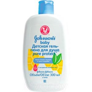 Пена для ванны детская Johnson's Baby Pure Protect