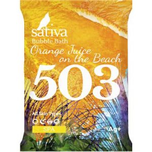 Пена для ванны Sativa №503 Апельсиновый фреш на пляже