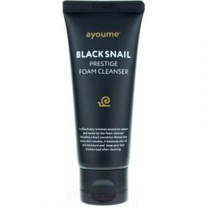 Пенка для умывания Ayoume Black Snail Prestige Foam Cleanser с муцином черной улитки