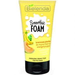 Пенка для умывания Bielenda Smoothie Wash кремовая заряжающая энергией пребиотик+банан+дыня