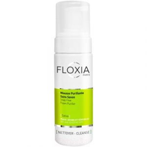 Пенка для умывания Floxia Sativa Dry and Sensitive Skin очищающая для сухой чувств. кожи