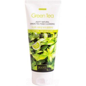 Пенка для умывания Jigott Natural очищающая пенка с экстрактом зеленого чая