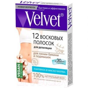 Полоски для депиляции Velvet Для линии бикини и подмышек