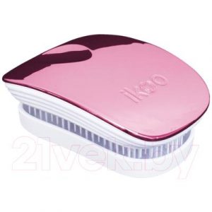 Расческа Ikoo Pocket Metallic Cherry White