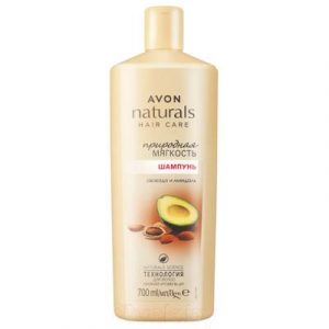 Шампунь для волос Avon Naturals Природная мягкость. Авокадо и миндаль