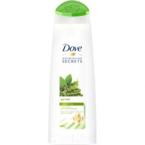 Шампунь для волос Dove Nourishing Secrets детокс с матча и рисовым молоком