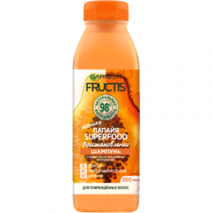 Шампунь для волос Garnier Fructis папайя Superfood восстановление