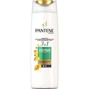 Шампунь для волос PANTENE Блестящие и шелковистые 3 в 1 шампунь+бальзам+уход