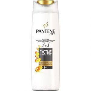 Шампунь для волос PANTENE Густые и крепкие 3 в 1 шампунь+бальзам+уход