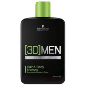 Шампунь для волос Schwarzkopf Professional 3D Men. Hair & Body Shampoo