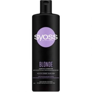 Шампунь для волос Syoss Blonde для осветленных и мелированных волос масло семян камелии