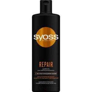 Шампунь для волос Syoss Repair для поврежденных волос с экстрактом водяной лилии