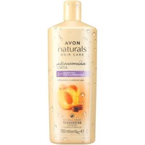 Шампунь-кондиционер для волос Avon Naturals Абсолютная сила Абрикос и масло ши 2в1