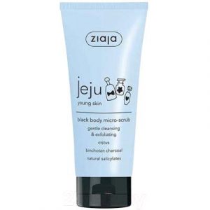 Скраб для тела Ziaja Jeju Young Skin черный микро-скраб