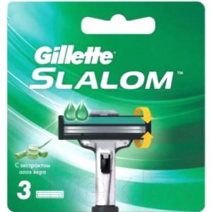 Сменные кассеты Gillette Slalom со смазывающей полоской