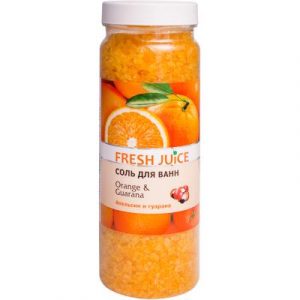 Соль для ванны Fresh Juice Апельсин и гуарана