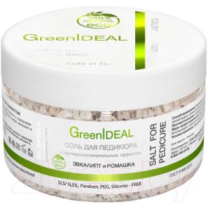 Соль для ванны GreenIdeal С противовоспалительным эффектом Эвкалипт и Ромашка