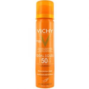 Спрей солнцезащитный Vichy Capital Soleil спрей-вуаль освежающий для лица SPF50