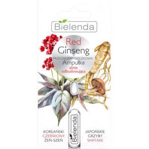 Сыворотка для лица Bielenda Red Ginseng активно восстанавливающая ампула против морщин