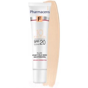 Тональный флюид Pharmaceris F Capilar-Correction корректирующе-выравнивающий SPF20 10 фарфор