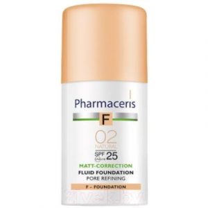 Тональный флюид Pharmaceris F матирующий SPF25 тон 02