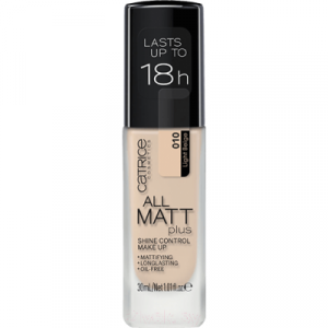 Тональный крем Catrice All Matt Plus Shine Control Make Up выравнивающий тон 010