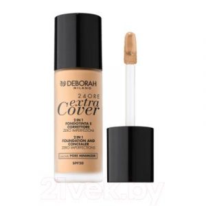 Тональный крем Deborah Milano 2in1 Foundation And Concealer 24 Ore Extra Cover тон 03