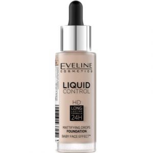 Тональный крем Eveline Cosmetics Liquid Control №020 Rose Beige инновационный жидкий