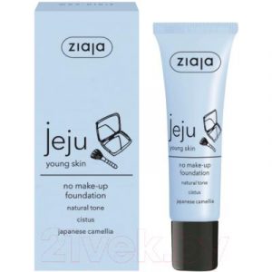 Тональный крем Ziaja Jeju Young Skin No Make-Up Foundation тон натуральный